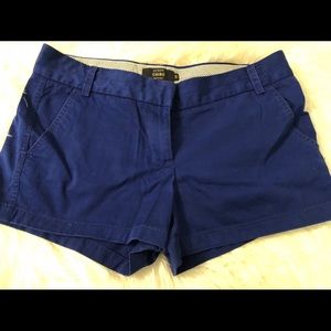 J. Crew cobalt blue chino shorts